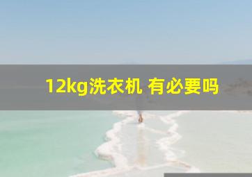 12kg洗衣机 有必要吗